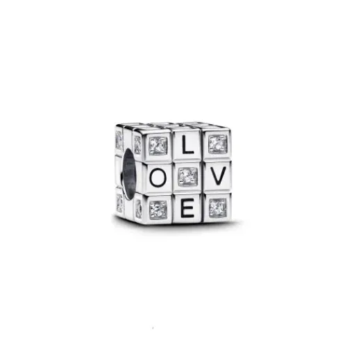 Pandora (Kette mit) Herz-Beweglicher Spielzeugwürfel Charm - 793672C01