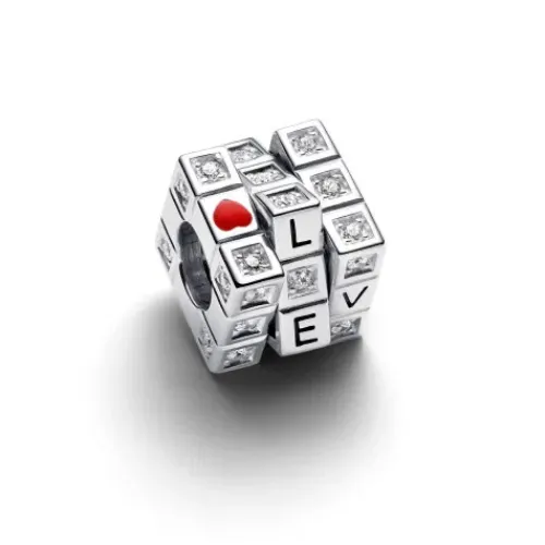 Pandora (Kette mit) Herz-Beweglicher Spielzeugwürfel Charm - 793672C01