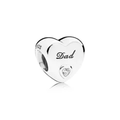 Pandora (Kette mit) Herz-Dad-Herz Charm - 796458CZ