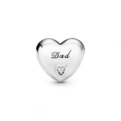 Pandora (Kette mit) Herz-Dad-Herz Charm - 796458CZ