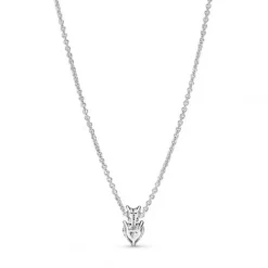 Pandora (Kette mit) Herz-Doppelherz Funkelnde Halskette - 391229C01-45