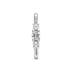 Pandora Ringe-Drei Klare Steine Ring - 196242CZ