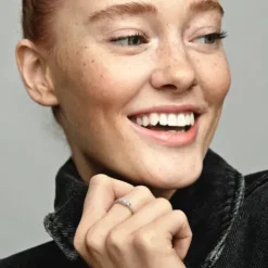 Pandora Ringe-Drei Klare Steine Ring - 196242CZ