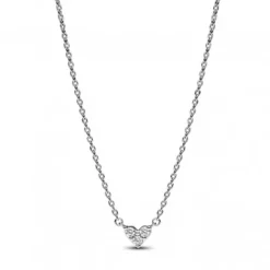 Pandora (Kette mit) Herz-Drei Sterne Herz Collier Halskette - 393014C01-45