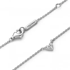 Pandora (Kette mit) Herz-Drei Sterne Herz Collier Halskette - 393014C01-45