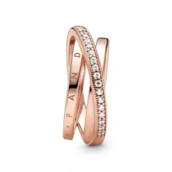 Pandora Ringe-Dreifach gekreuzter Pavé Ring - 189057C01