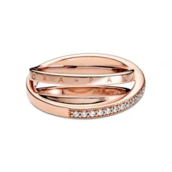 Pandora Ringe-Dreifach gekreuzter Pavé Ring - 189057C01