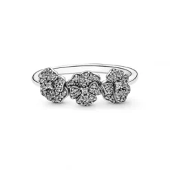 Pandora Ringe-Dreifacher Stiefmütterchen Blumen Ring - 190786C01