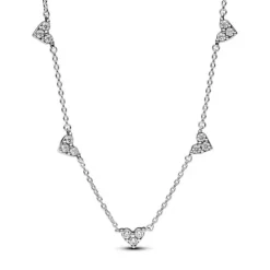 Pandora (Kette mit) Herz-Dreifachstein Herz Halskette - 393160C01-45
