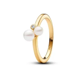 Pandora Ringe-Duo Behandelte Süsswasserzuchtperlen Ring - 163156C01