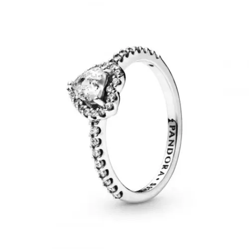 Pandora (Kette mit) Herz-Erhabenes Herz Ring - 198421C01