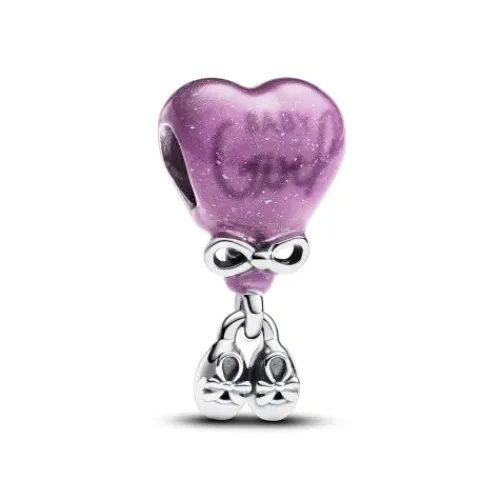 Pandora (Kette mit) Herz-Farbwechselndes Gender Reveal Mädchen Charm - 793238C01