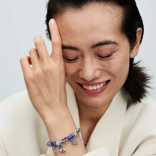 Pandora (Kette mit) Herz-Farbwechselndes Gender Reveal Mädchen Charm - 793238C01