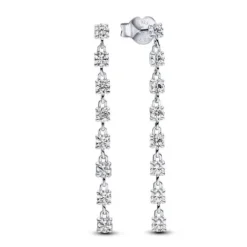 Pandora Ohrringe-Funkelnde Acht Steine Ohrhänger - 293159C01