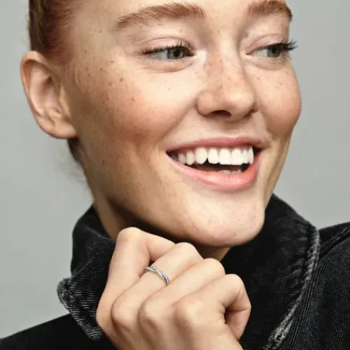 Pandora Ringe-Funkelnde Gedrehte Linien Ring - 190892CZ