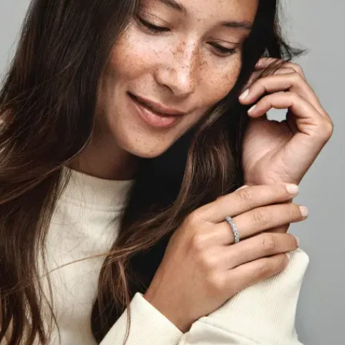 Pandora Ringe-Funkelnde Reihe Ewigkeits Ring - 190050C01