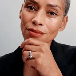 Pandora Ringe-Funkelnde Schleife Überkreuzter Ring - 193553C01