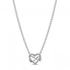 Pandora (Kette mit) Herz-Funkelnde Unendlichkeits Herz Halskette - 392666C01-50