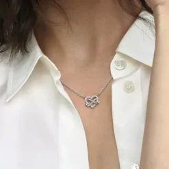 Pandora (Kette mit) Herz-Funkelnde Unendlichkeits Herz Halskette - 392666C01-50