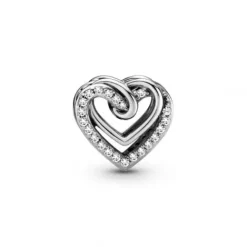 Pandora (Kette mit) Herz-Funkelnde Verschlungene Herzen Charm - 799270C01
