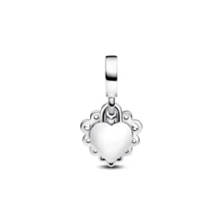 Pandora (Kette mit) Herz-Funkelnder Doppel Herzanhänger Charm - 793765C01