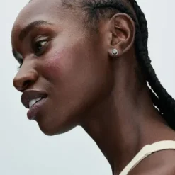 Pandora Ohrringe-Funkelnder Runder Strahlenkranz Ohrringe - 291248C01