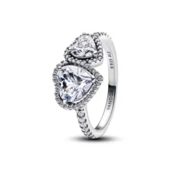 Pandora (Kette mit) Herz-Funkelnder Strahlenkranz Herz Ring - 193659C01