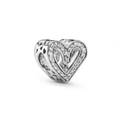 Pandora (Kette mit) Herz-Funkelndes Freihand Herz Charm - 798692C01