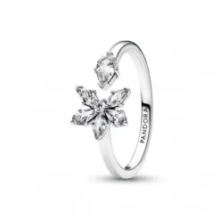 Pandora Ringe-Funkelndes Herbarium Cluster Offener Ring - 192611C01