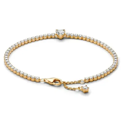 Pandora (Kette mit) Herz-Funkelndes Herz Tennisarmband - 560041C01