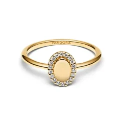 Pandora Ringe-Gravierbarer Ovaler Strahlenkranz Ring - 163800C01