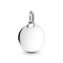 Pandora (Kette mit) Herz-Gravierbarer runder Anhänger - 398610C00