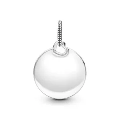 Pandora (Kette mit) Herz-Gravierbarer runder Anhänger - 398610C00