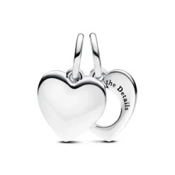 Pandora (Kette mit) Herz-Gravierbares Herz Lupe Doppelter Charm - 793671C00
