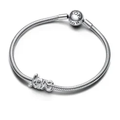 Pandora (Kette mit) Herz-Handgeschriebenes Liebe Charm - 793055C00