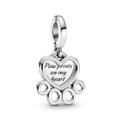 Pandora (Kette mit) Herz-Herzen & Pfotenabdruck Charm - 799360C00