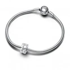Pandora (Kette mit) Herz-Herzmuster Clip Charm - 792828C00