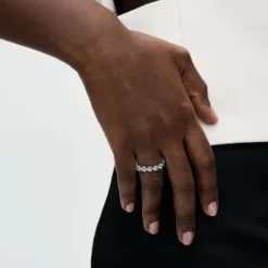 Pandora (Kette mit) Herz-Herzreihe Ewigkeits Ring - 193103C01