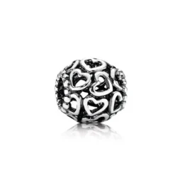 Pandora (Kette mit) Herz-Herzstrudel Charm - 790964