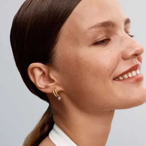 Pandora (Kette mit) Herz-Hängendes Herz Creolen - 263685C01