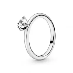 Pandora Ringe-Klares Herz Solitär Ring - 198691C01