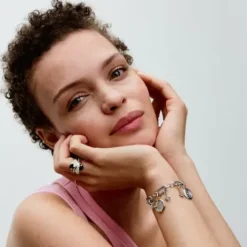 Pandora Ringe-ME Halbierter Emaille Siegelring - 193325C01