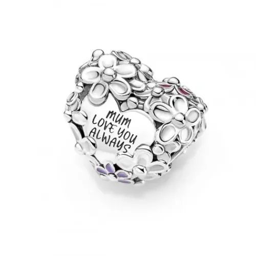 Pandora (Kette mit) Herz-Mum Gänseblümchen Herz Charm - 791155C01