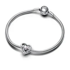 Pandora (Kette mit) Herz-Offen gearbeitetes Mama & Herz Charm - 793233C01