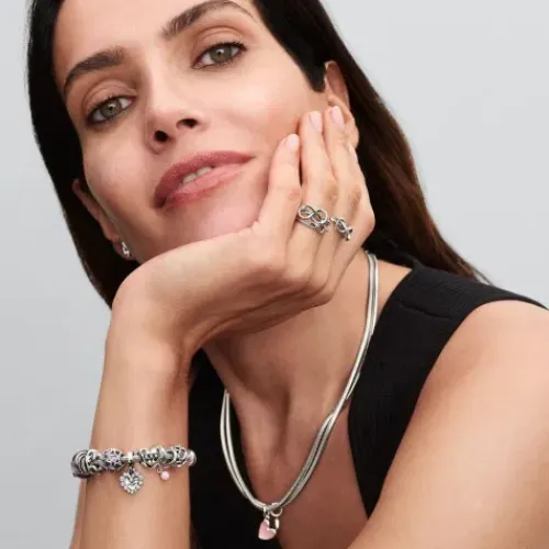 Pandora (Kette mit) Herz-Offen gearbeitete Herzen Mum Charm - 793772C01