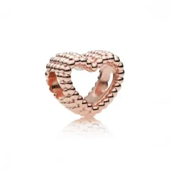 Pandora (Kette mit) Herz-Offenes Metallperlen Herz Charm - 787516
