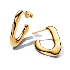 Pandora Ohrringe-Organisch Geformte Offene Ohrringe in V-Form - 263290C00