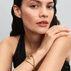 Pandora (Kette mit) Herz-Organisch Geformtes Herz Armreif - 563808C00