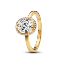 Pandora Ringe-Ovaler Funkelnder Strahlenkranz Ring - 163802C01