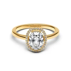 Pandora Ringe-Ovaler Funkelnder Strahlenkranz Ring - 163802C01